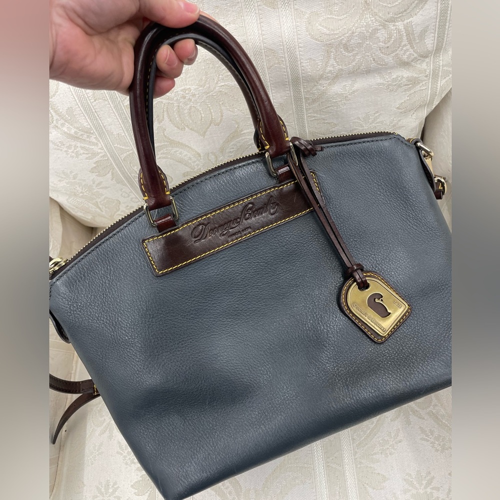 Dooney & Bourke Blue Leather Satchel